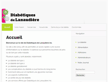 Tablet Screenshot of diabetiquesdelanaudiere.org